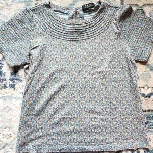 SALE!!! A.P.C. Paris top, blue, floral
